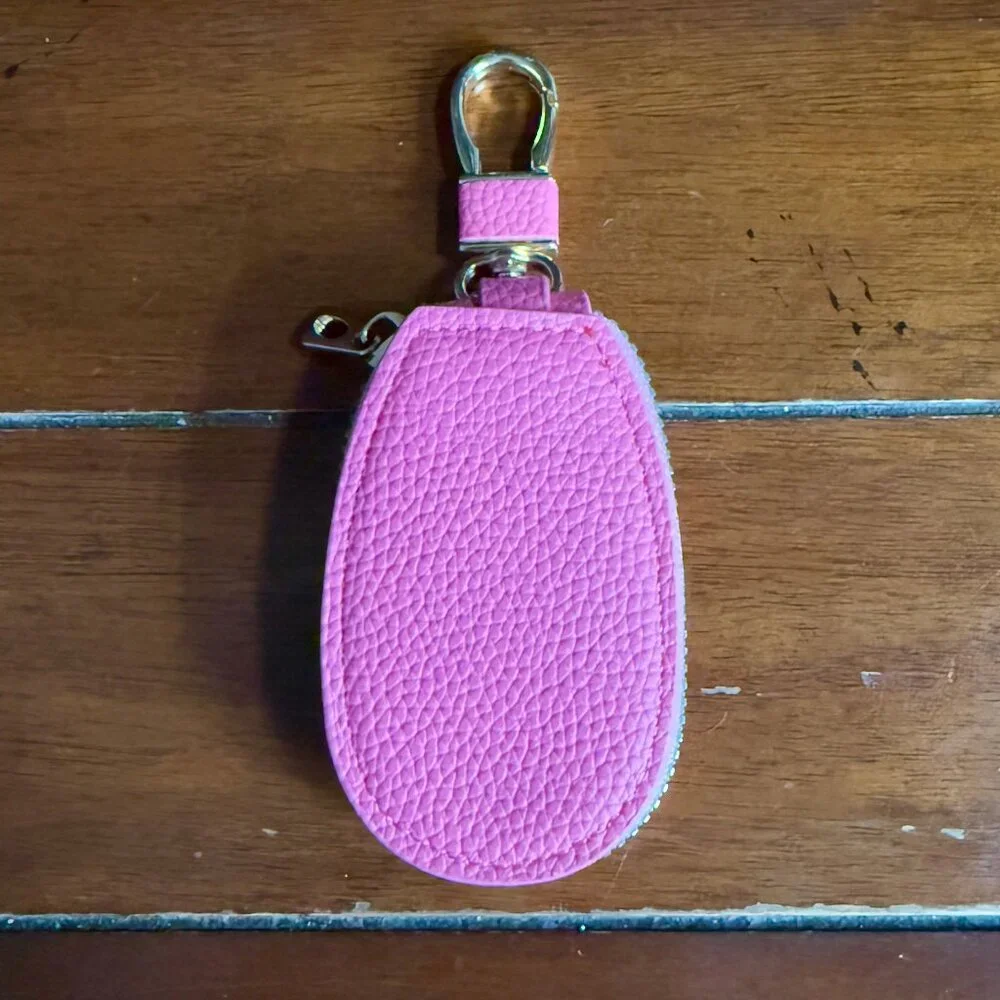 NEW Hello Kitty Bag Charm Coin Purse Keychain - ROSE RED - Picture 6 of 7